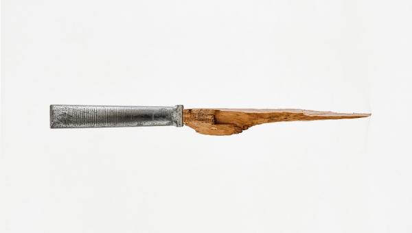 Photograph Jose Laino Wooden Knife on One Eyeland